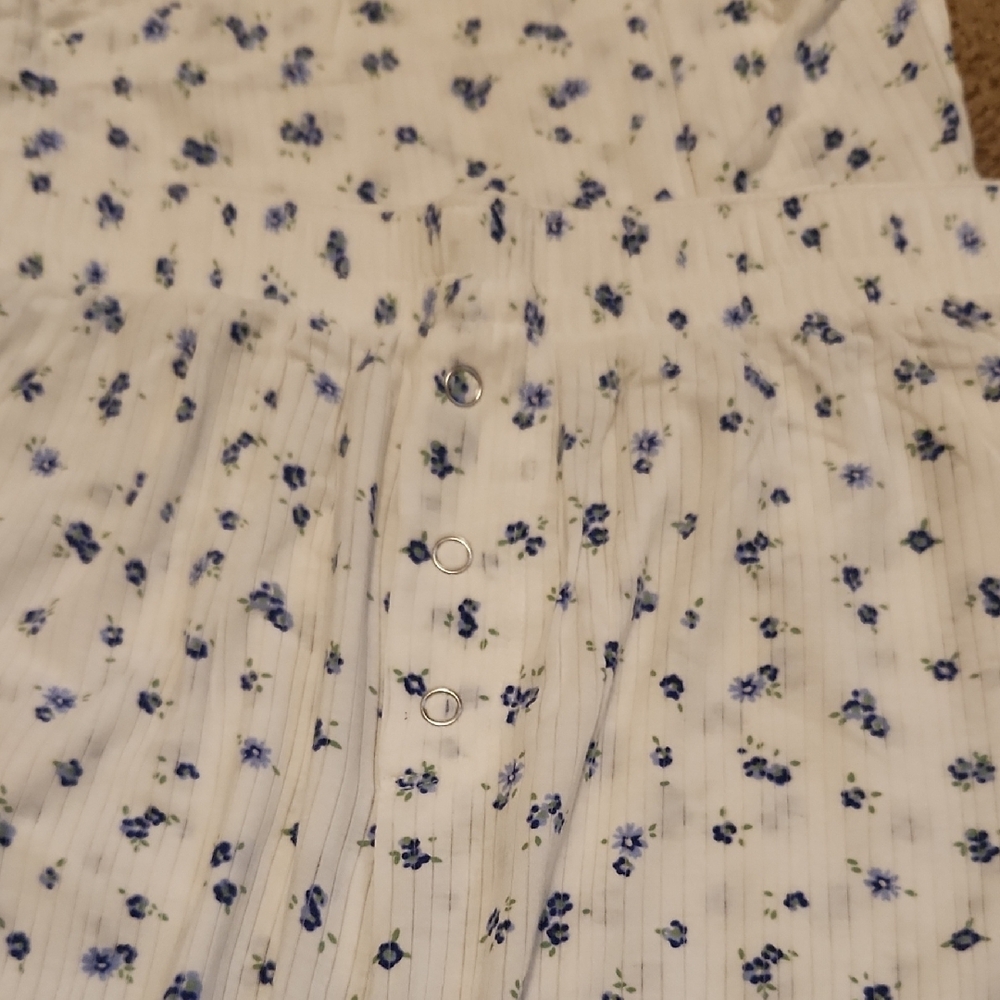 Aerie White & Blue Pajama Pants - M - Picture 3 of 3